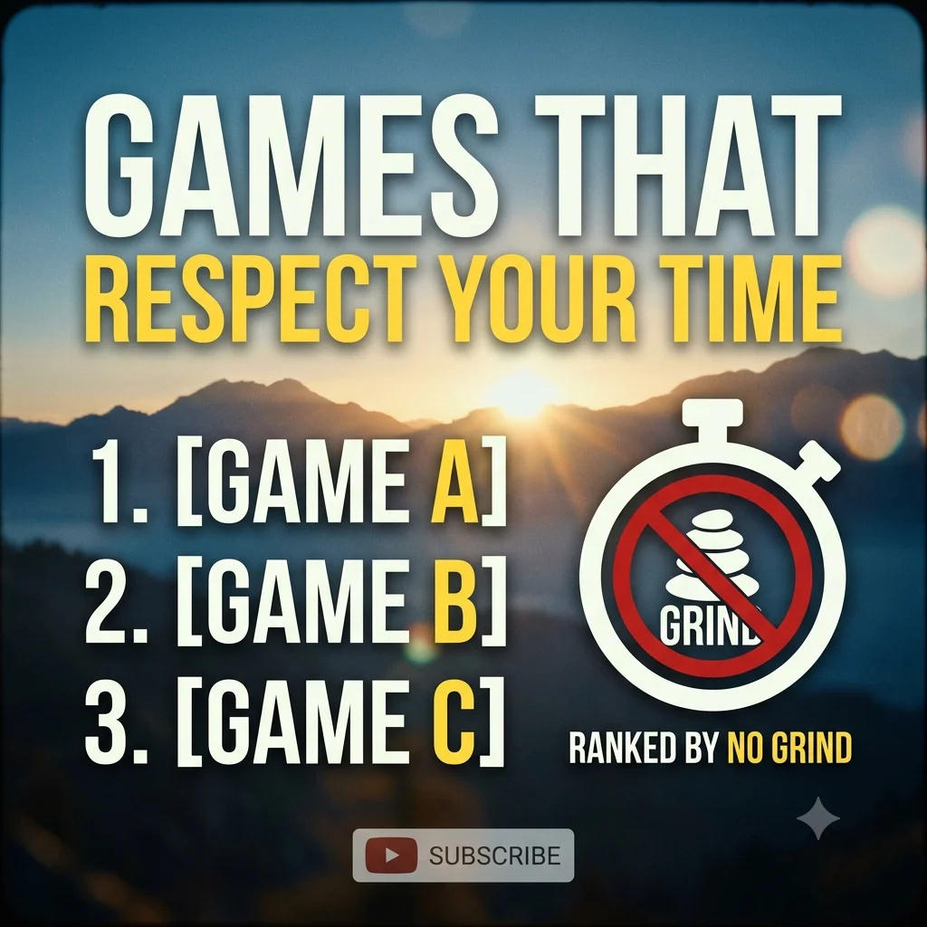 Games That Respect Your Time: Ranked by No Grind