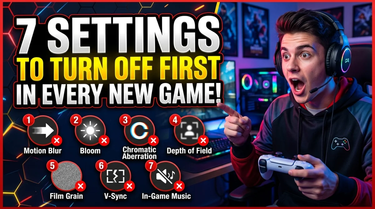 7 Settings to Turn Off First in Every New Game
